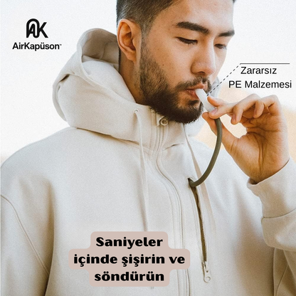 AirKapüşon™ Şişirilebilir Boyun Destekli Premium Kapüşonlu