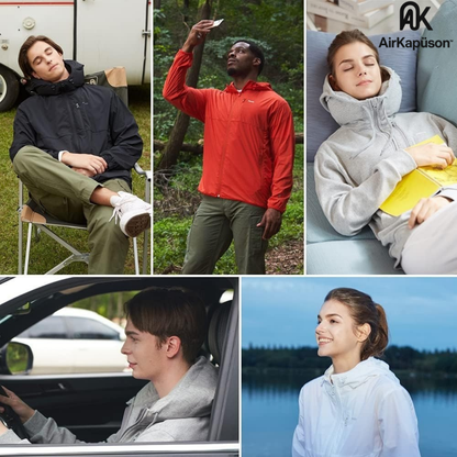 AirKapüşon™ Şişirilebilir Boyun Destekli Premium Kapüşonlu